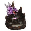 Suporte de incenso backflow dragão roxo