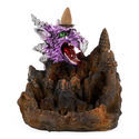 Suporte de incenso backflow dragão roxo