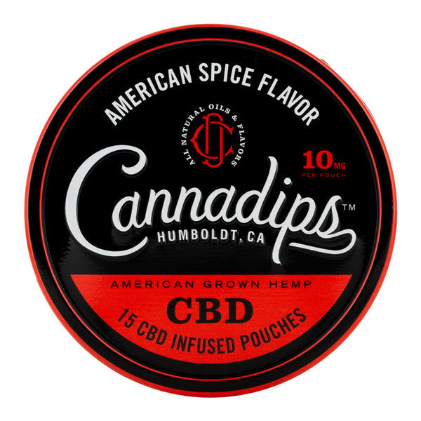 Saquetas de snus de cânhamo com CBD (Cannadips)