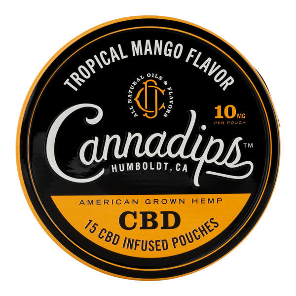 Saquetas de snus de cânhamo com CBD (Cannadips)