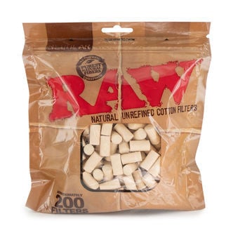 Filtros de algodão RAW (200 unidades)