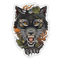 Lobo Guardião - Autocolante (TRIBE)