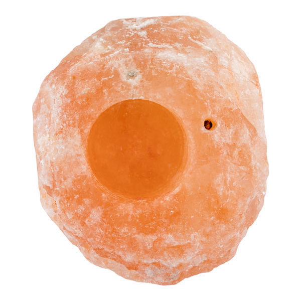 Suporte para vela tealight em pedra de sal