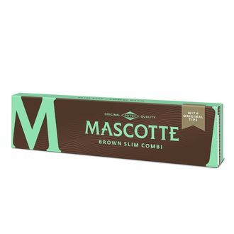Mascotte Brown Slim Size – Folhas de enrolar com pontas destacáveis