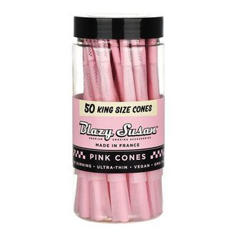 Blazy Susan Cones Pr&eacute;-enrolados Rosa King Size Slim (50 unid.)