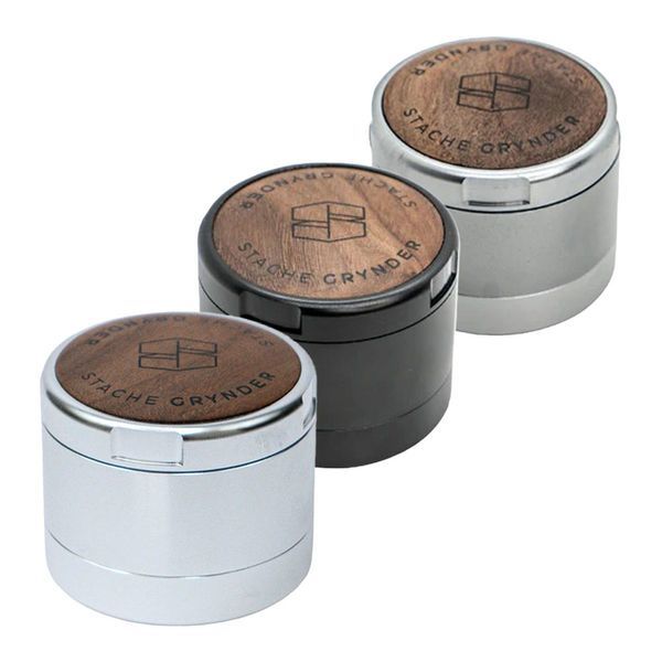 Moedor com Tampa de Madeira 2.5" (Stache)