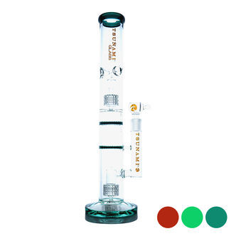Bong Tsunami Glass Dual Domed Matrix e Dual Honeycomb 41 cm