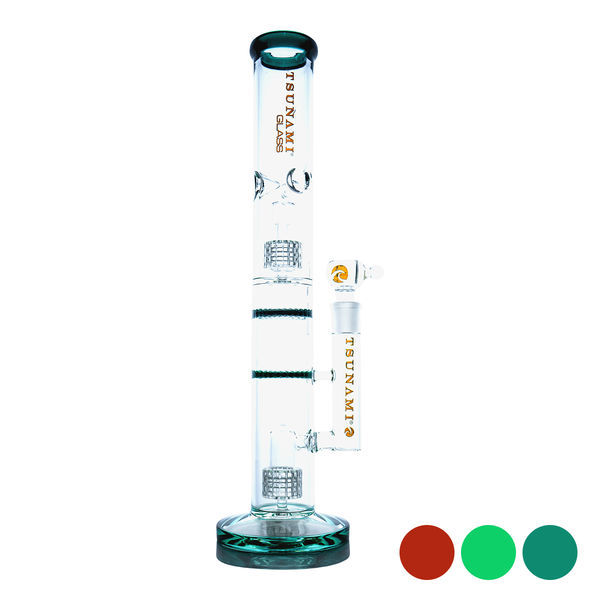 Bong Tsunami Glass Dual Domed Matrix Dual Honeycomb 40 cm