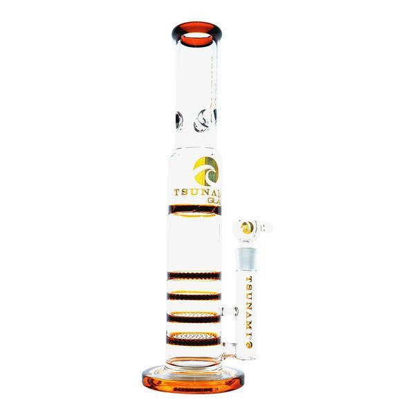 Bong Turbina de Colmeia Tripla 18'' (Tsunami Glass)