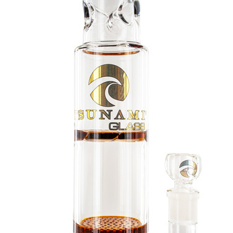 Bong Turbina de Colmeia Tripla 18'' (Tsunami Glass)