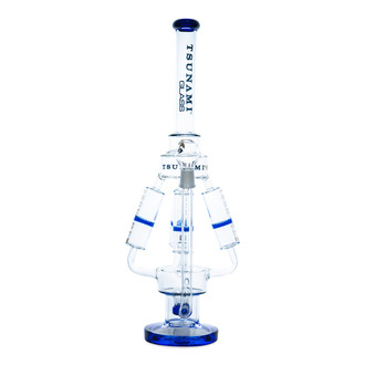 Bong Tsunami Glass Sprinkler Perc Quad Honeycomb 21''