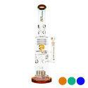 Bong em vidro Tsunami tipo Barrel com percolador em favo de mel, 20''