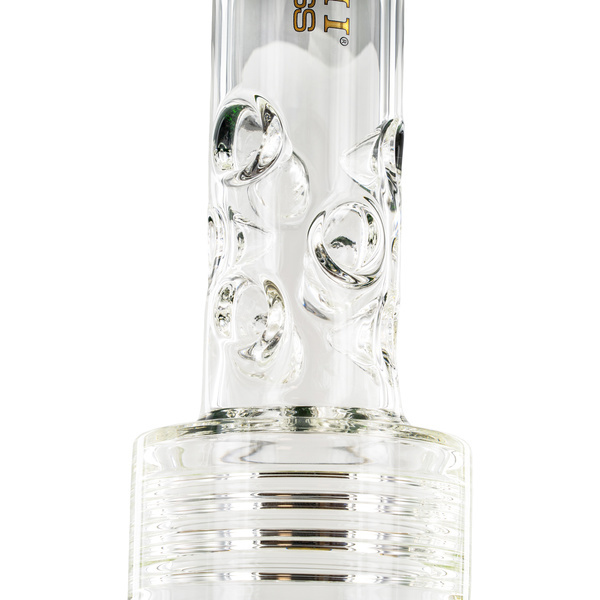 Bong em vidro Tsunami tipo Barrel com percolador em favo de mel, 20''