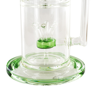 Sprinkler Cube Perc Bong 14'' (Tsunami Glass)