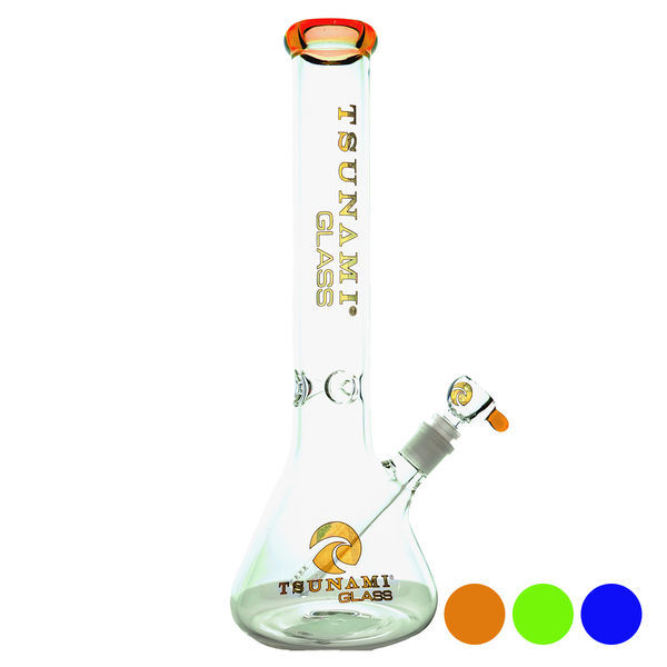 Bong Beaker Base com Ice Catcher 15'' (Tsunami Glass)