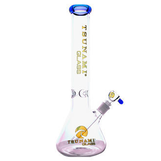 Bong Beaker Base com Ice Catcher 15'' (Tsunami Glass)