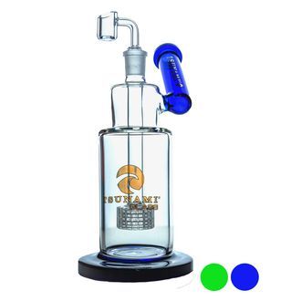 Dab rig com chuveiro de pescoço lateral 10'' (Tsunami Glass)