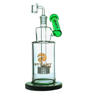 Dab rig com chuveiro de pescoço lateral 10'' (Tsunami Glass)
