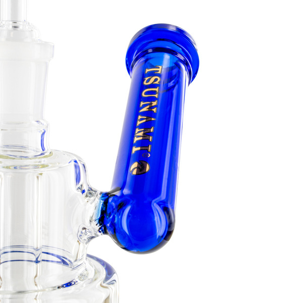 Dab rig com chuveiro de pescoço lateral 10'' (Tsunami Glass)