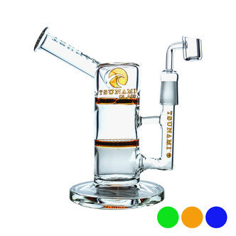 Side Neck Honey Turbine Dab Rig 23 cm (Tsunami Glass)