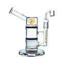 Bongo para dabs Side Neck Honey Turbine 23 cm (Tsunami Glass)