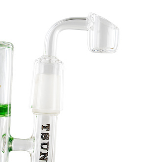 Bongo para dabs Side Neck Honey Turbine 23 cm (Tsunami Glass)