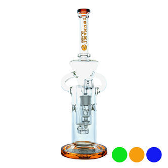 Dab rig Shower Head Swiss Recycler 33 cm (Tsunami Glass)