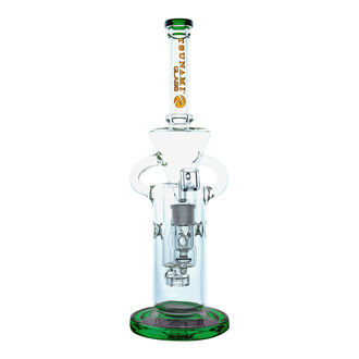 Shower Head Swiss Recycler Dab Rig 33 cm (Tsunami Glass)