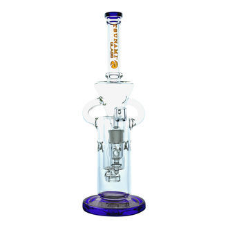 Shower Head Swiss Recycler Dab Rig 33 cm (Tsunami Glass)
