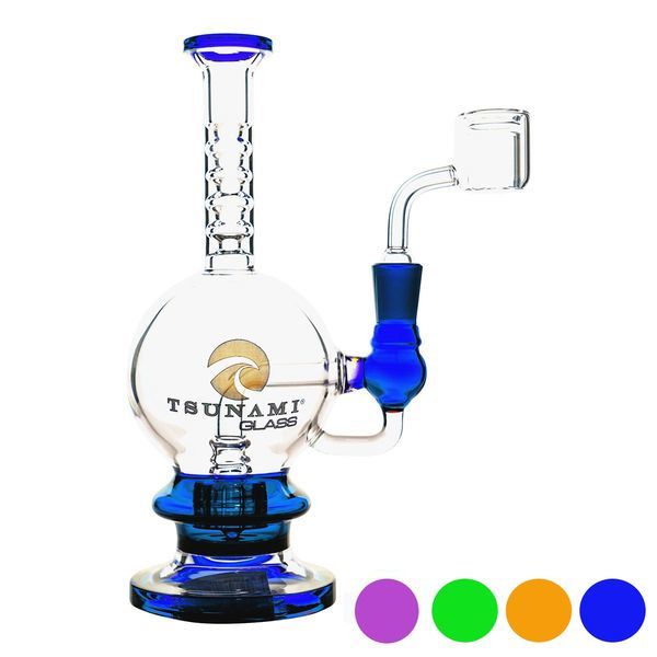 Dab Rig com Shower Head de 8" (Tsunami Glass)
