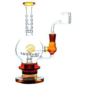 Dab Rig com Shower Head de 8" (Tsunami Glass)