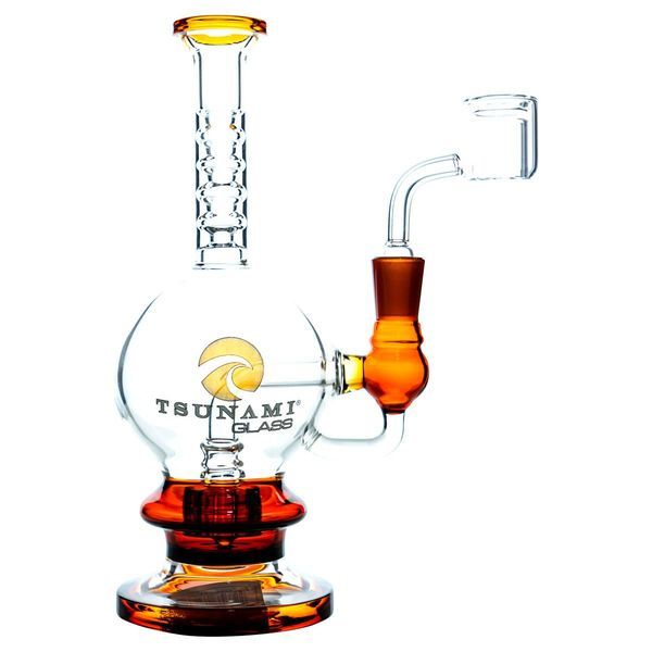 Dab Rig com Shower Head de 8" (Tsunami Glass)