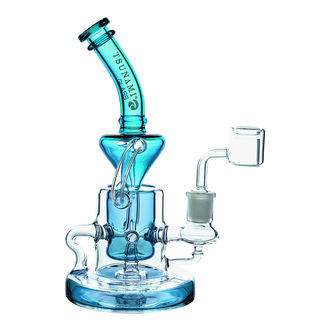 Recycler Dab Rig com Difusor Shower Head 9″ (Tsunami Glass)