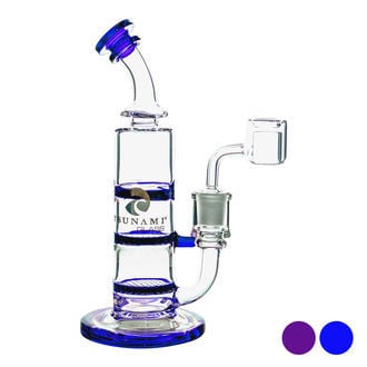 Bongo Double Honeycomb Turbine de 8'' (Tsunami Glass)