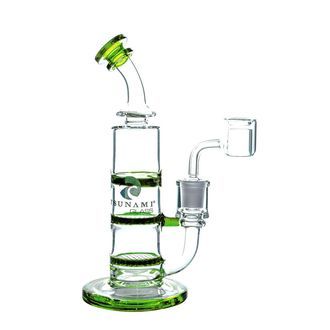 Bongo Double Honeycomb Turbine de 8'' (Tsunami Glass)
