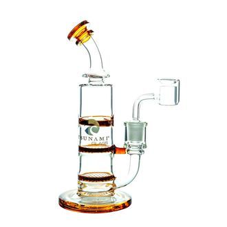 Bongo Double Honeycomb Turbine de 8'' (Tsunami Glass)
