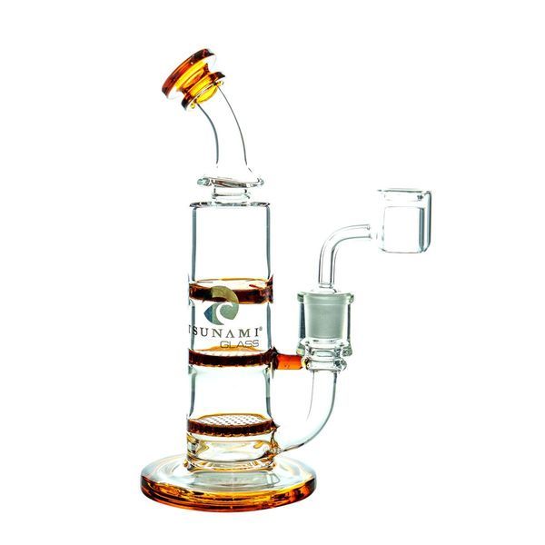 Bongo Double Honeycomb Turbine de 8'' (Tsunami Glass)