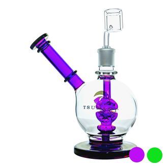 Bong tipo dome para dabs com duche lateral de 20 cm da Tsunami Glass