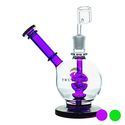 Bong tipo dome para dabs com duche lateral de 20 cm da Tsunami Glass