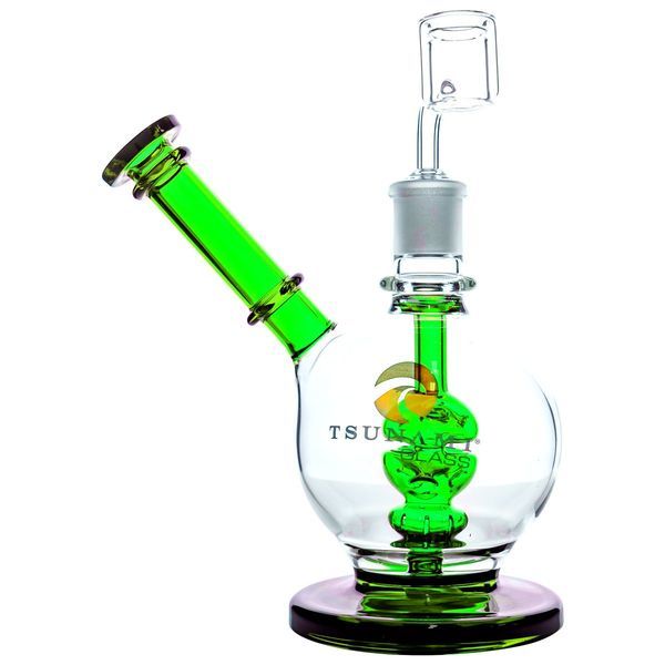 Bong tipo dome para dabs com duche lateral de 20 cm da Tsunami Glass