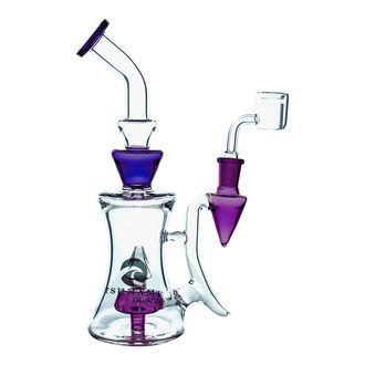 Bong "Shower Head Pyramid" 25 cm (Tsunami Glass)