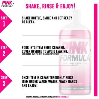 Limpa-vidros não abrasivo 473ml (Fórmula Rosa)