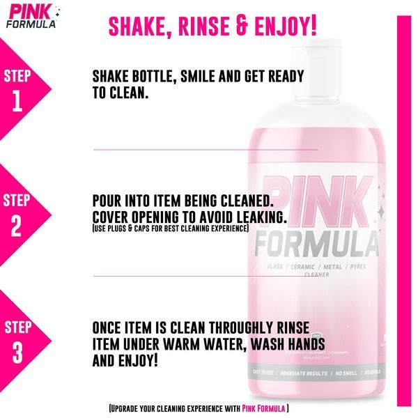 Limpa-vidros não abrasivo 473ml (Fórmula Rosa)