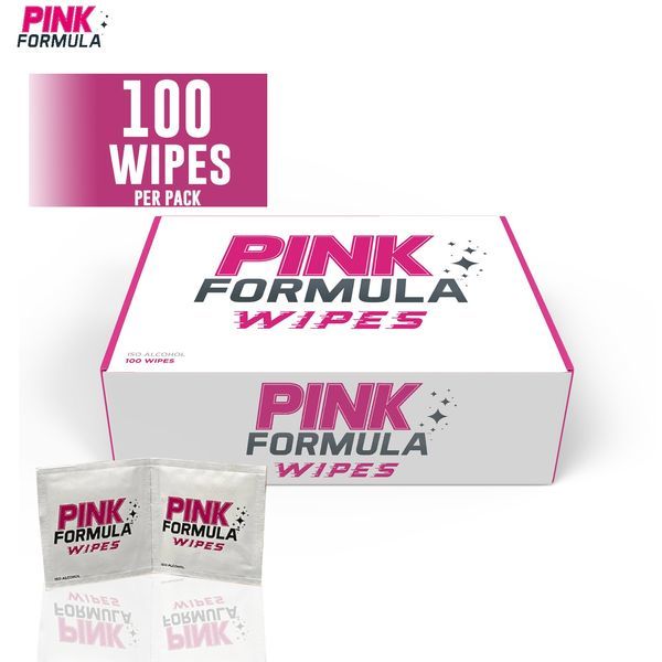 Toalhetes de isopropanol – 100 unidades (Pink Formula)