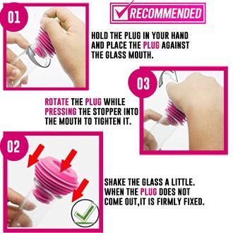 Bung para limpeza de bongs 3 unidades (Pink Formula)