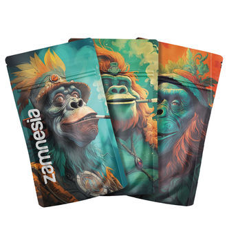 Puffin' Primates Z-Lock Sacos de Armazenamento (Pequenos)
