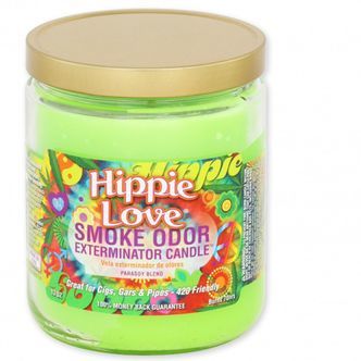 Vela Hippie Love (Eliminador de Odores de Fumo) 13oz