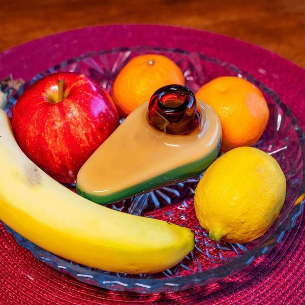 Cachimbo de vidro em forma de abacate (Goody Glass)