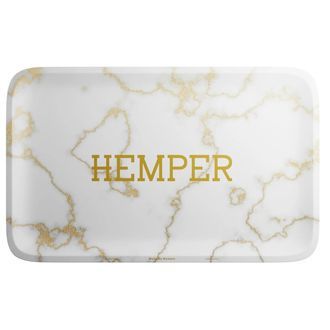 Tabuleiro de mármore branco de luxo (Hemper)