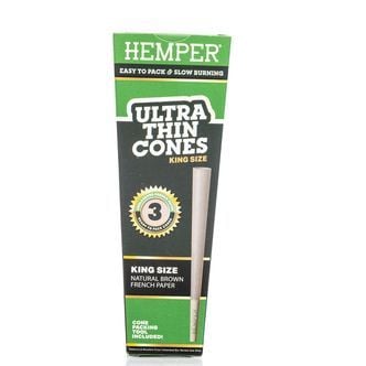 Cones Hemper Ultra Finos King Size Castanhos